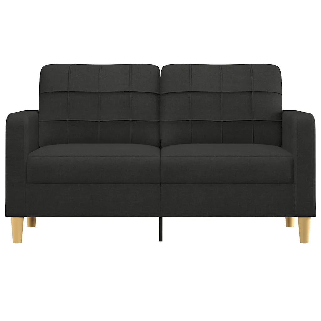 Divano a 2 Posti Nero 120 cm in Tessuto 359095
