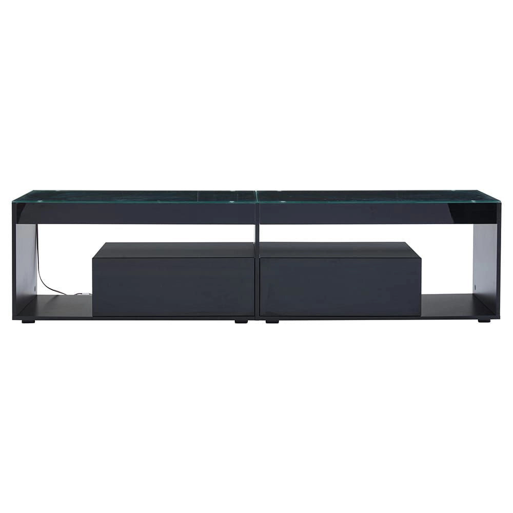 Mobile TV nero - Xylo - 2 cassetti LED per 70"