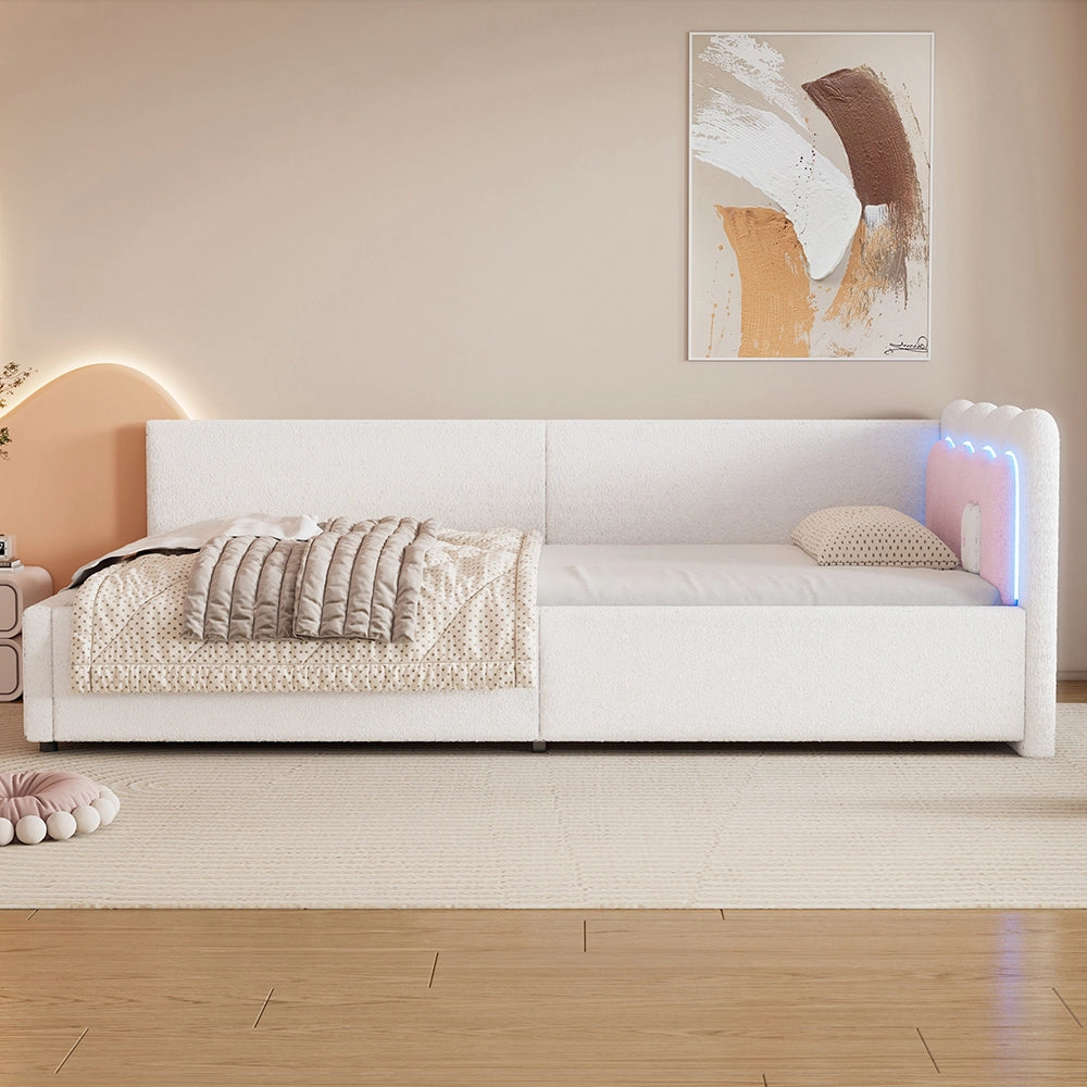 Daybed - Xylo - 90x200 cm LED pile bianco
