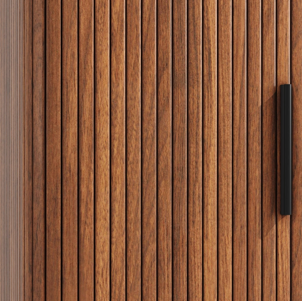 ARMADIO ALTO con Serranda 110x40x160 cm Marrone Scuro