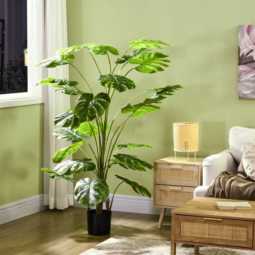 Pianta artificiale Monstera Deliciosa con vaso ¨C Minimal ¨C 180 cm verde