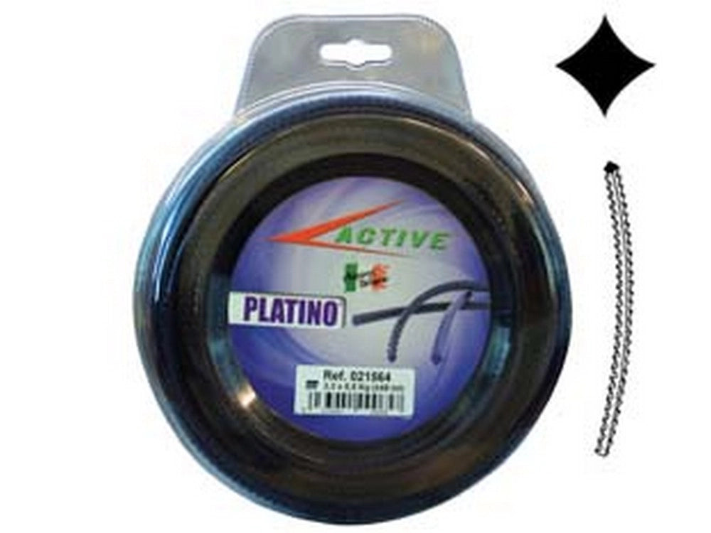 1blister filo nylon "platino" seghettato viola decespugliatori  mm3,3 blister mt15 cod:ferx.fer293242