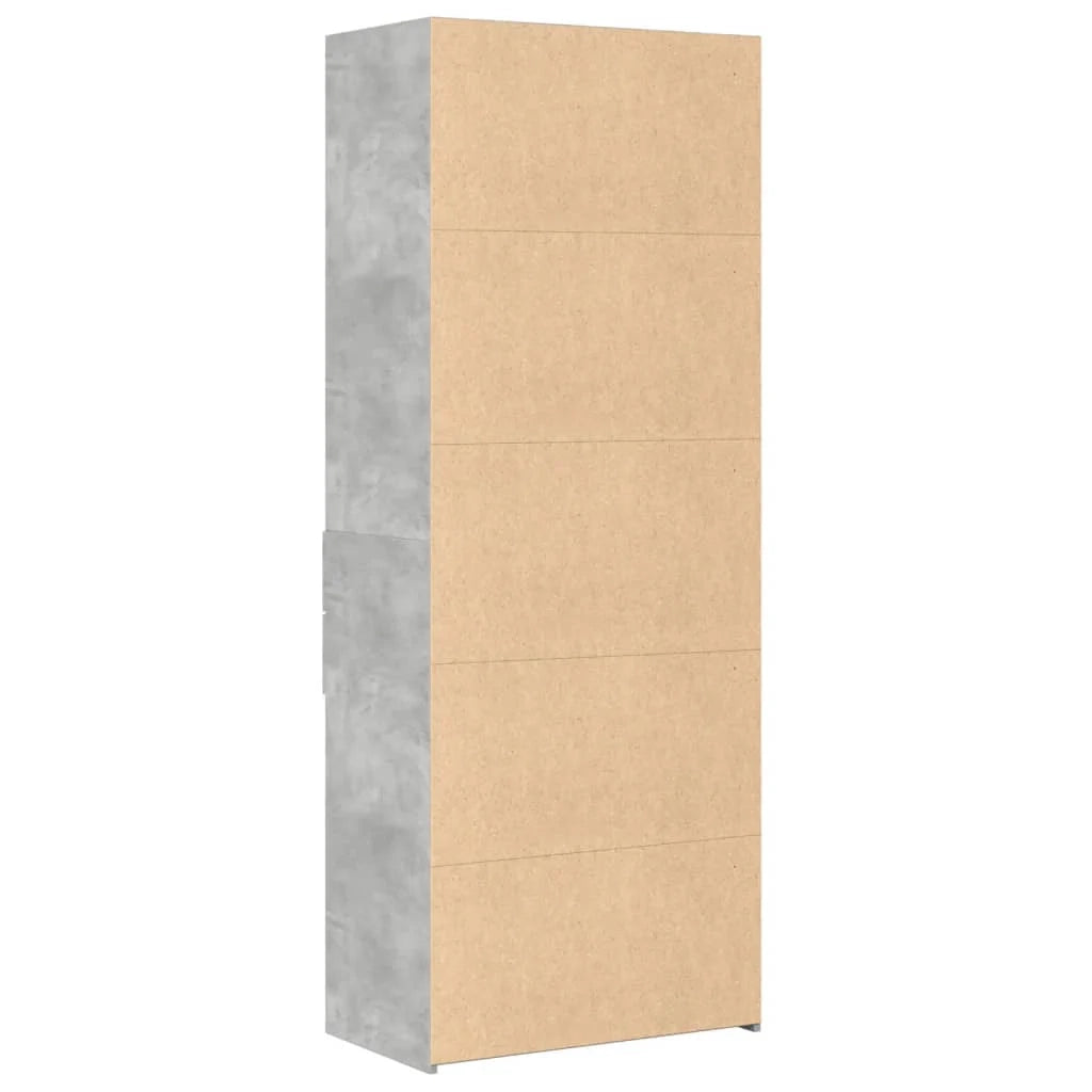 Buffet credenza cassettiera mobiletto mobile contenitore organizer cucina soggiorno salotto alto 70 x 42,5 x 185 cm legno ingegnerizzato grigio 02_0034719