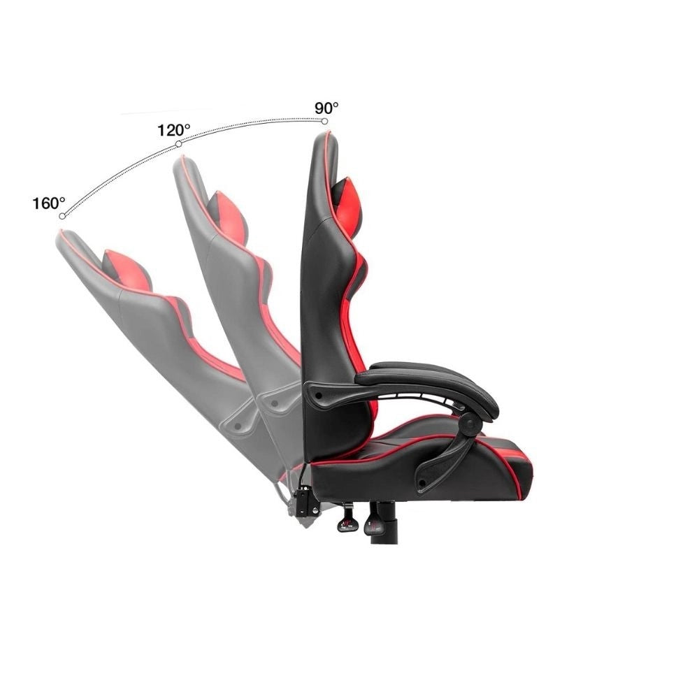 Poltrona gaming inclinabile Katana colore rosso nero