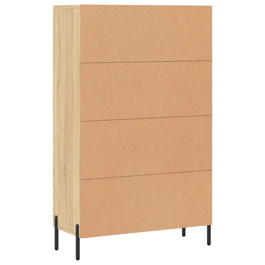 Credenza-Buffet-Armadio da cucina Rovere Sonoma 69,5x31x115 cm in Legno Multistrato 702186
