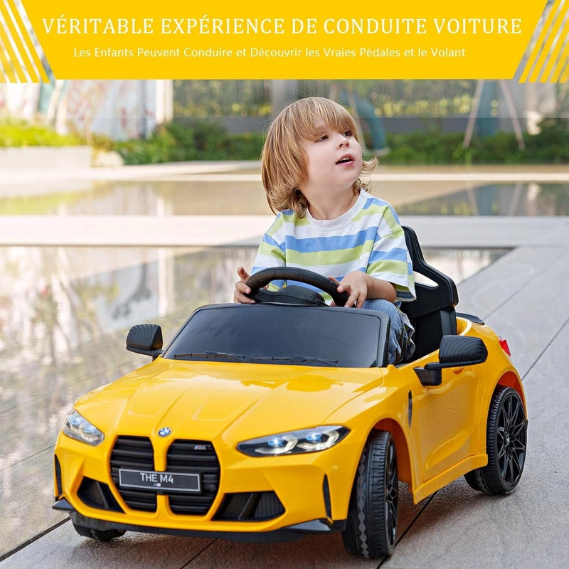 Auto Elettrica Sportiva per Bambini 12V Coupé con Telecomando; Bluetooth; Luci LED e Musica; da 3 Anni