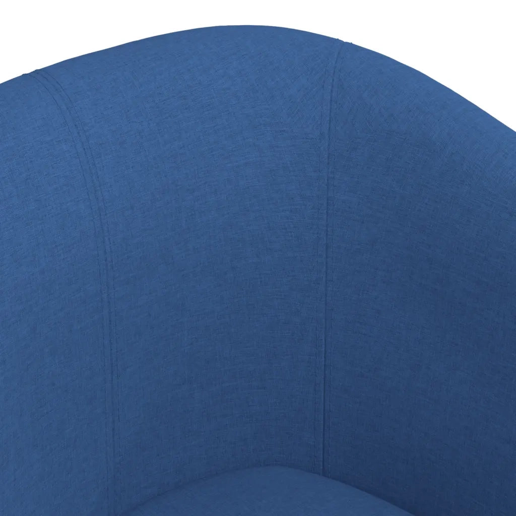 Poltrona-Divano Sedia Cabriolet Blu in Tessuto