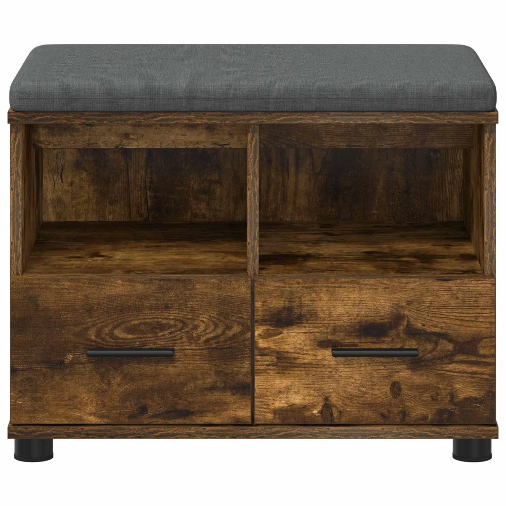 Panca per ingresso Quercia Affumicata 60 x 38 x 46 cm