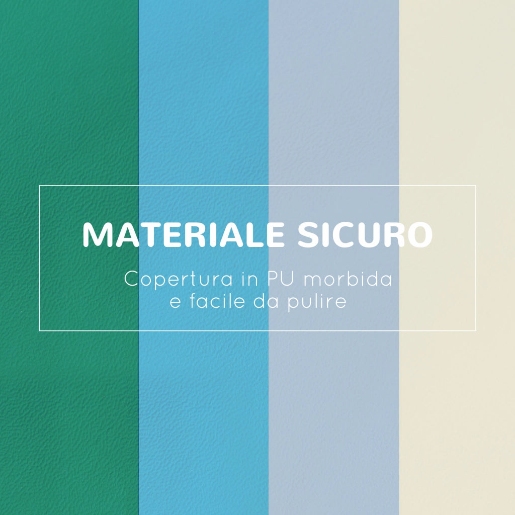 Set 4 Blocchi Costruzioni Morbidi ¨C Xylo ¨C Modulabili Multicolore per Bambini 1-3 Anni