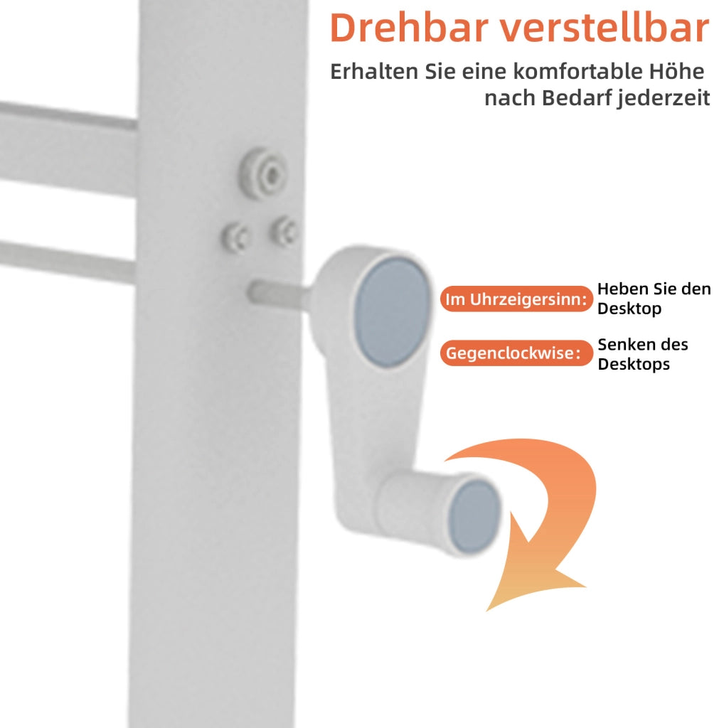 Scrivania Regolabile in Altezza per Studio e Ufficio – Design Compatto e Multiuso