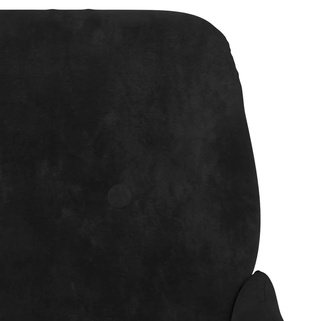 Poltrona | Sedia Relax Nera 62x79x79 cm Velluto