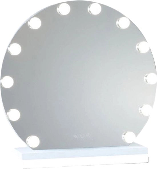 Specchio con Illuminazione - 12 LED - Controllo a Tasto