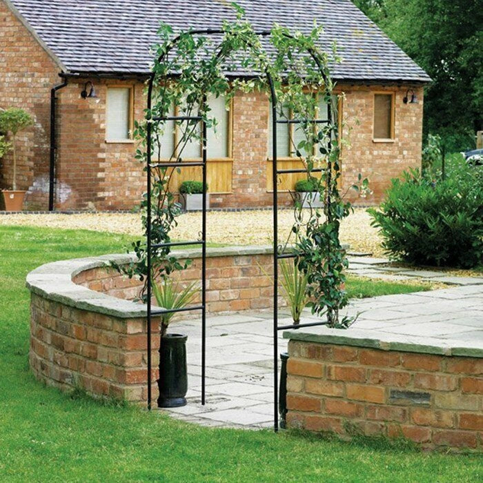 Arco Decorativo Da Giardino Struttura In Metallo H 240 Cm - Biacchi Ettore