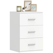 Comodino con 3 cassetti ¨C Xylo ¨C MDF bianco