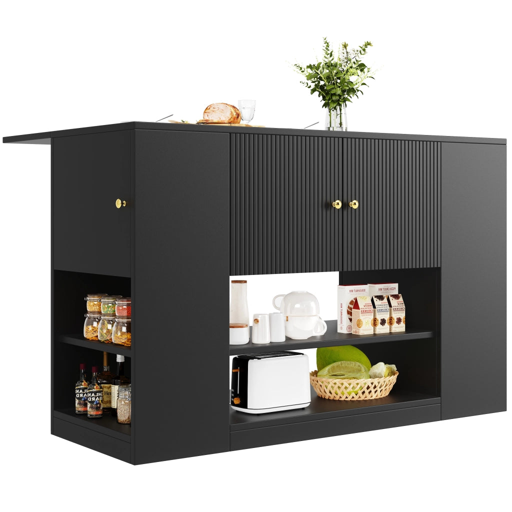 Credenza da Cucina con Cassetti e Ripiani ¨C MINIMAL ¨C Nero