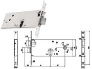 SERRATURA DA INFILARE PER FASCE CATENACCIO E SCROCCO MM.78 H 86502  mm.70 a 3 mandate (Y8650270080)    YALE