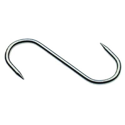 GANCIO MACELLAIO 2 PUNTE - INOX MM 120X5- 10 pezzi