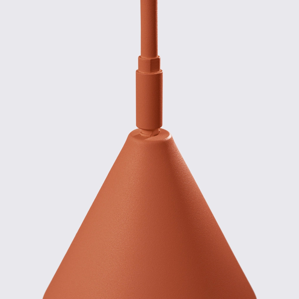 Lampada da terra NOX ocra rossa