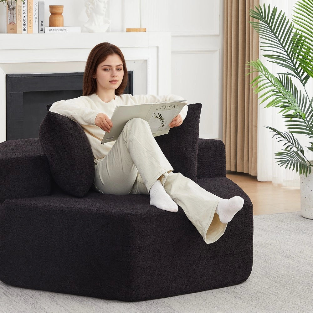 Divano modulare monopezzo ¨C Minimal ¨C Tessuto chenille, design moderno