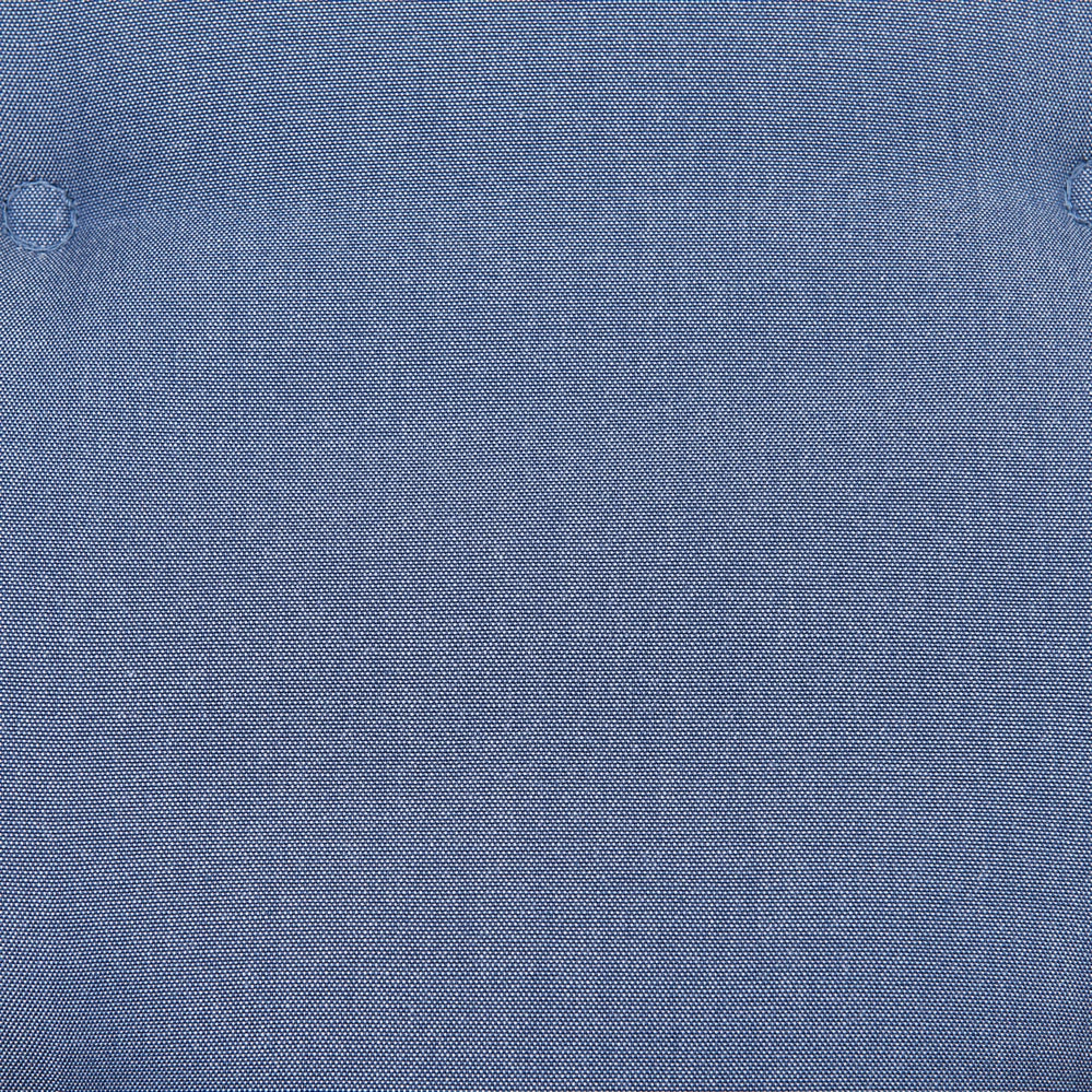 Cuscini di ricambio per sedie da esterno Set 2 cuscini imbottiti spessi in tessuto blu resistenti ai raggi UV