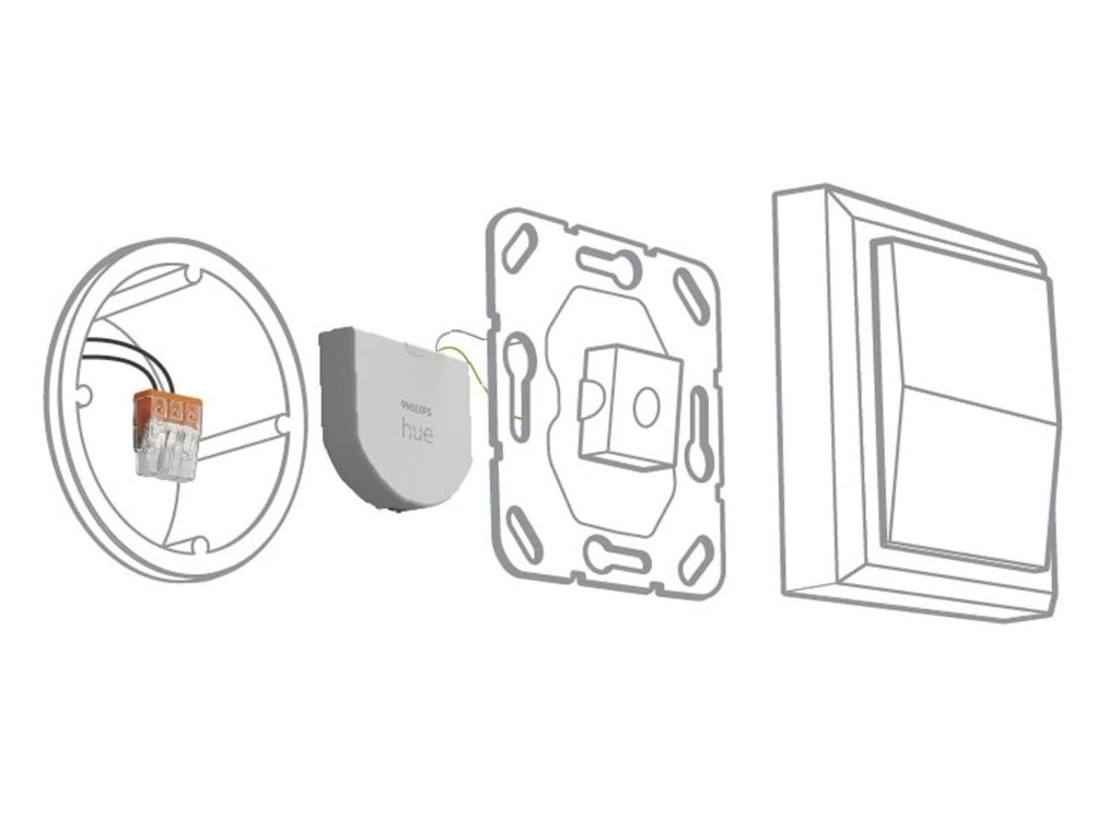 Philips 8719514318045 Wall Switch Module Philips Hue Interruttore a Parete Wireless per Illuminazione Connessa con App e Vocale compatibile con Alexa e Google Assistant colore Bianco