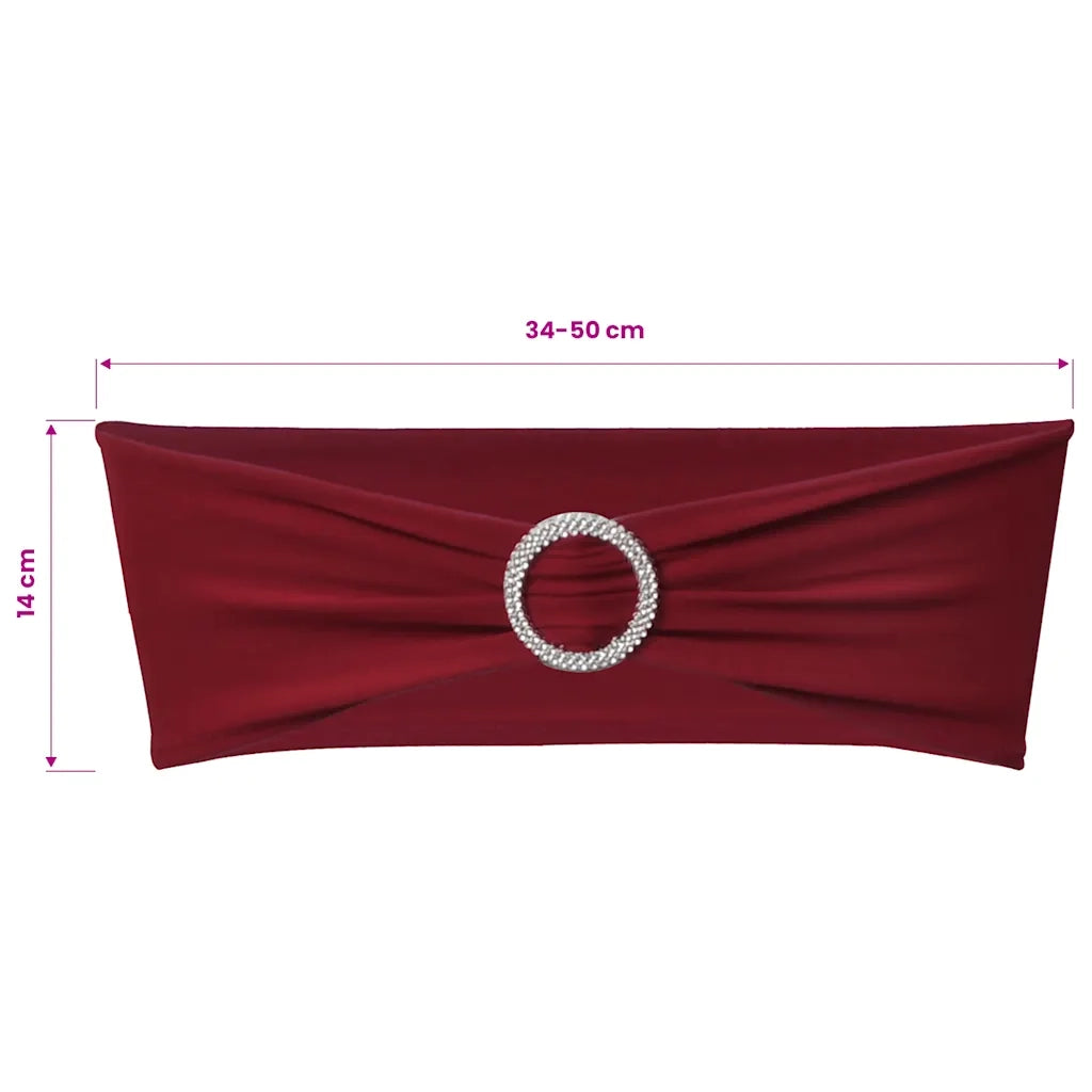 Fascia Elasticizzata Bord¨° Decorativa Sedia con Fibbia Diamante 25 pz CFW7282119