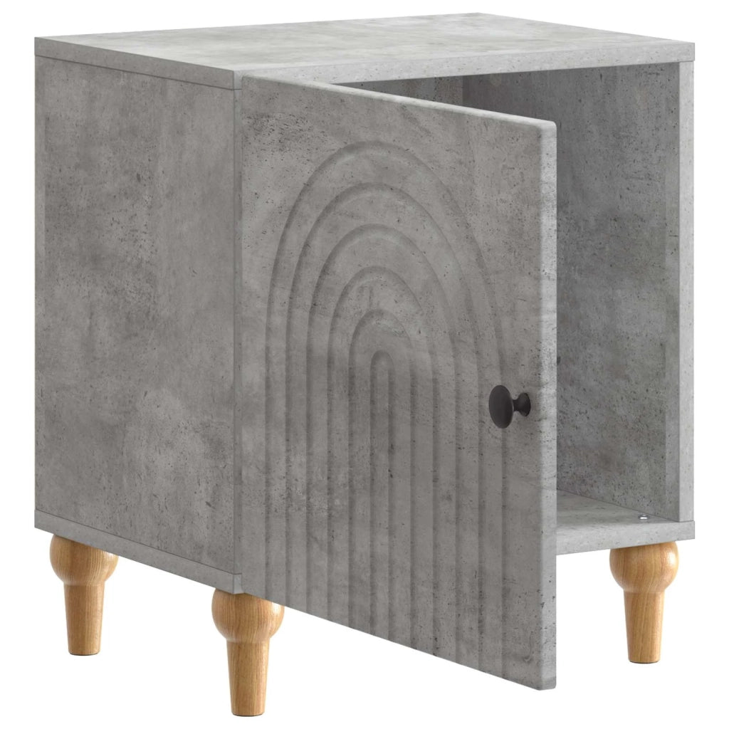 Armadio da Notte Grigio Cemento 43 x 34,5 x 50 cm 894111