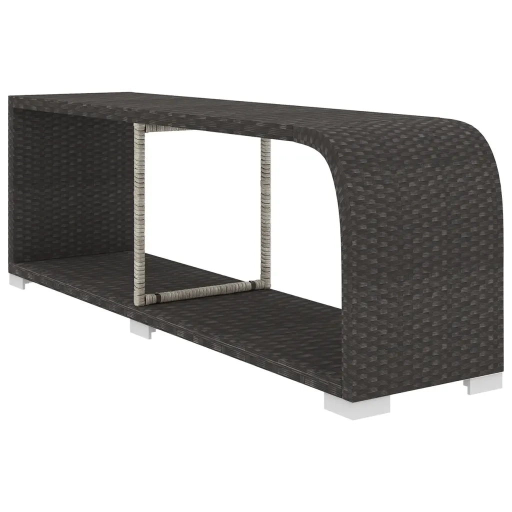 Set Divani da Giardino 10 pz con Cuscini in Polyrattan Nero 48310