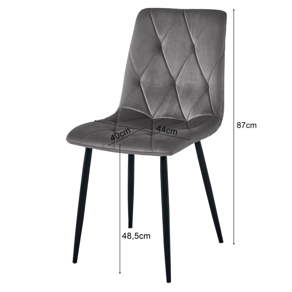 Sedia Libra in tessuto marrone e gambe effetto legno