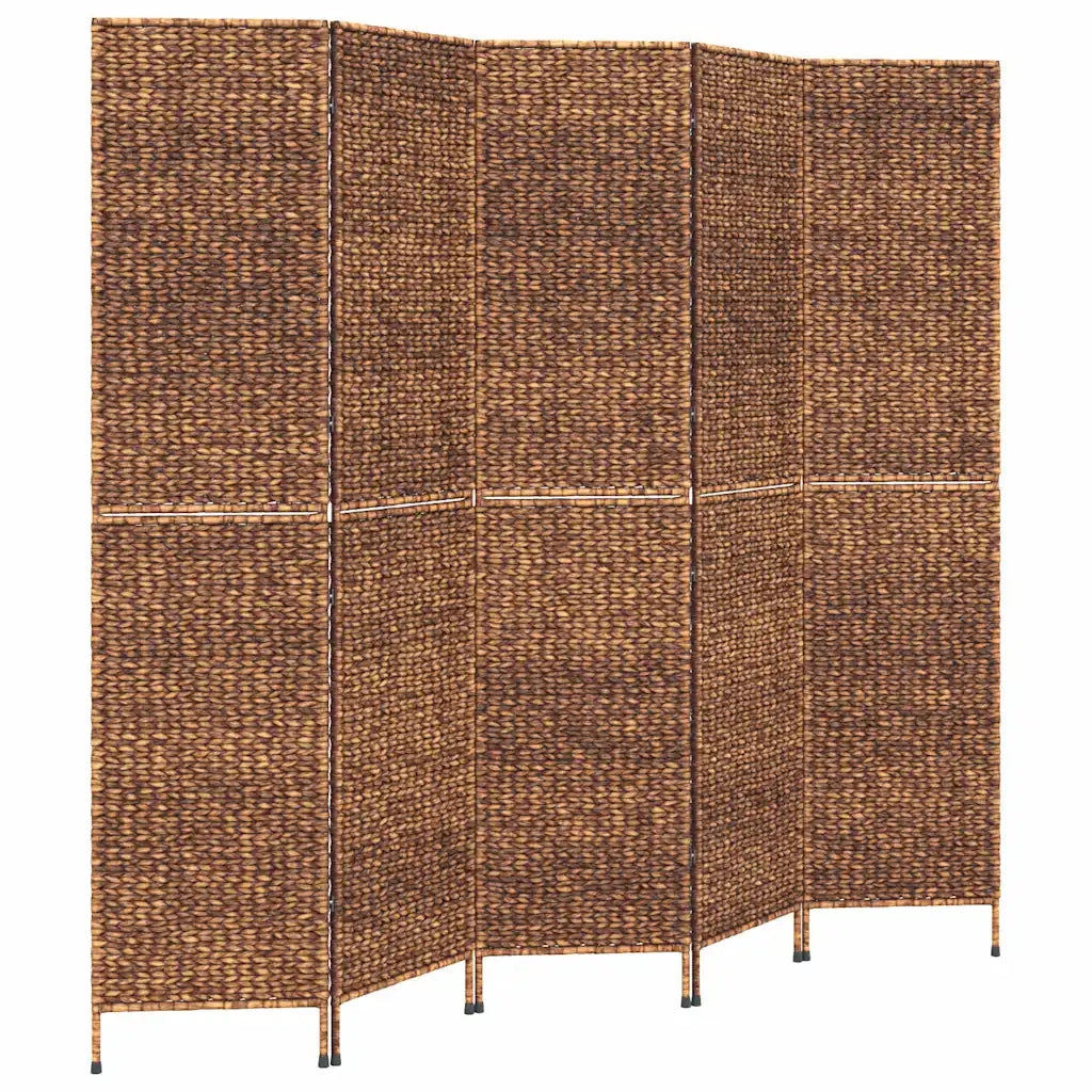 Divisorio Ambienti | Divider per stanze | Paravento 5Pannelli Marrone 205x180cm Giacinto d'Acqua