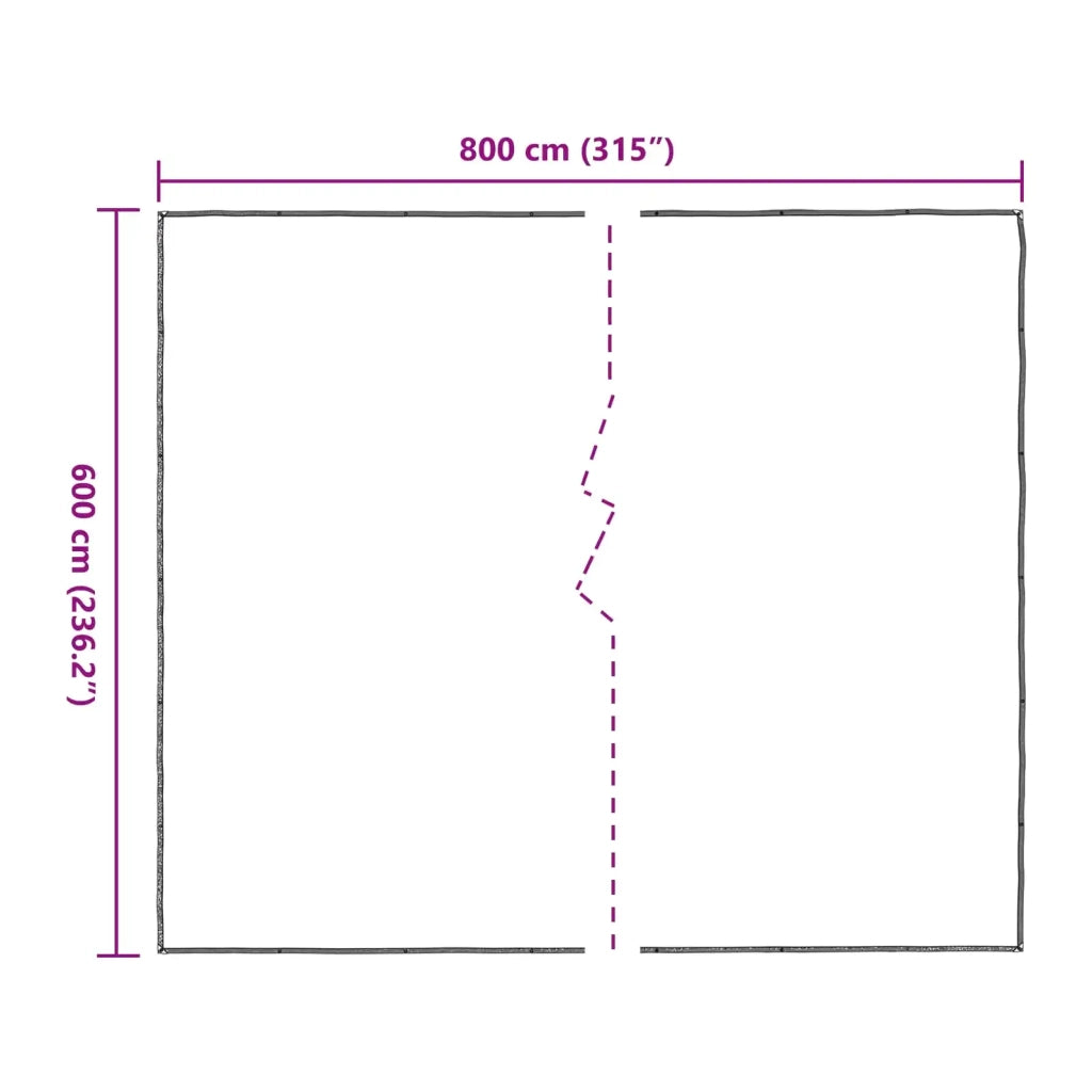 Copertura per Piante Trasparente 6 x 8 m PE 3429326
