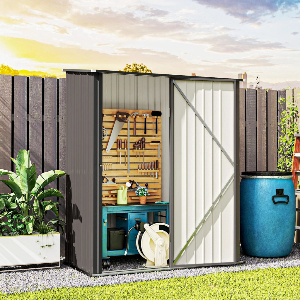 Casetta da Giardino ¨C Zephmum ¨C Grigio Chiaro 161.5x94.5x196cm