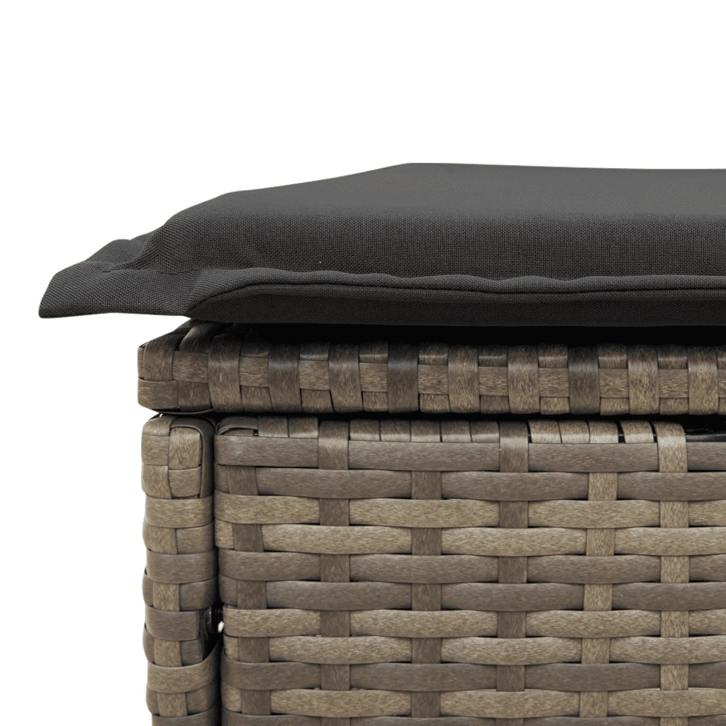 Set Divano da Giardino 6 pz con Cuscini Grigio in Polyrattan 3251657