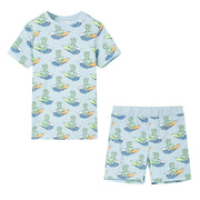 Pigiama da Bambino a Maniche Corte Azzurro 104 11860