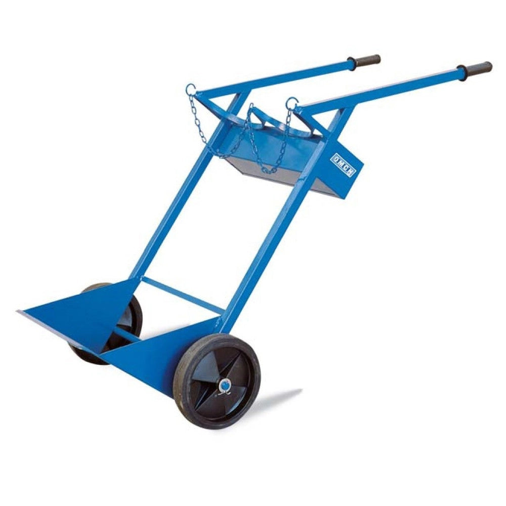 Trade Shop - Carrello Porta Bombole Omcn 095 Portata 200 Kg Con Ruote Da 250 Mm Altezza 140cm -