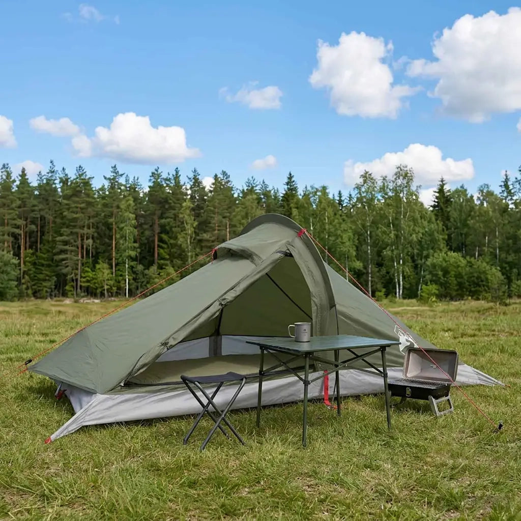 Tenda da backpacking Verde Oliva 4 persone