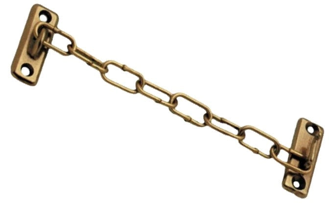 CATENA DI SICUREZZA IN OTTONE PER PORTE  150 mm - Cromo satinato - 25 pezzi