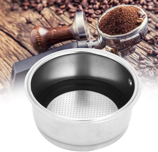 Filtro per caffè in acciaio inossidabile - Filtro per caffè riciclabile - Set di filtro per caffè con doppia porzione - Capacità: 2 porzioni - Ideale per macchina caffè