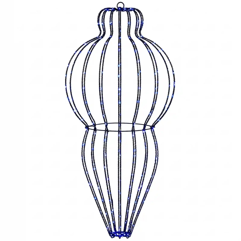 Luce a punta di Natale 2 pz 640 LED Blu Diam. 40 x 75 cm 42049759