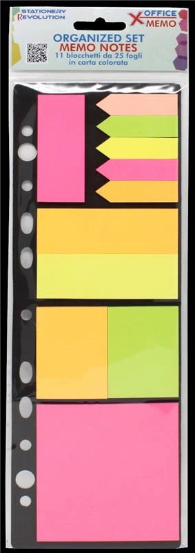 SET XOFFICE MEMO NOTES ORGANIZED 11 PZ COLORATI