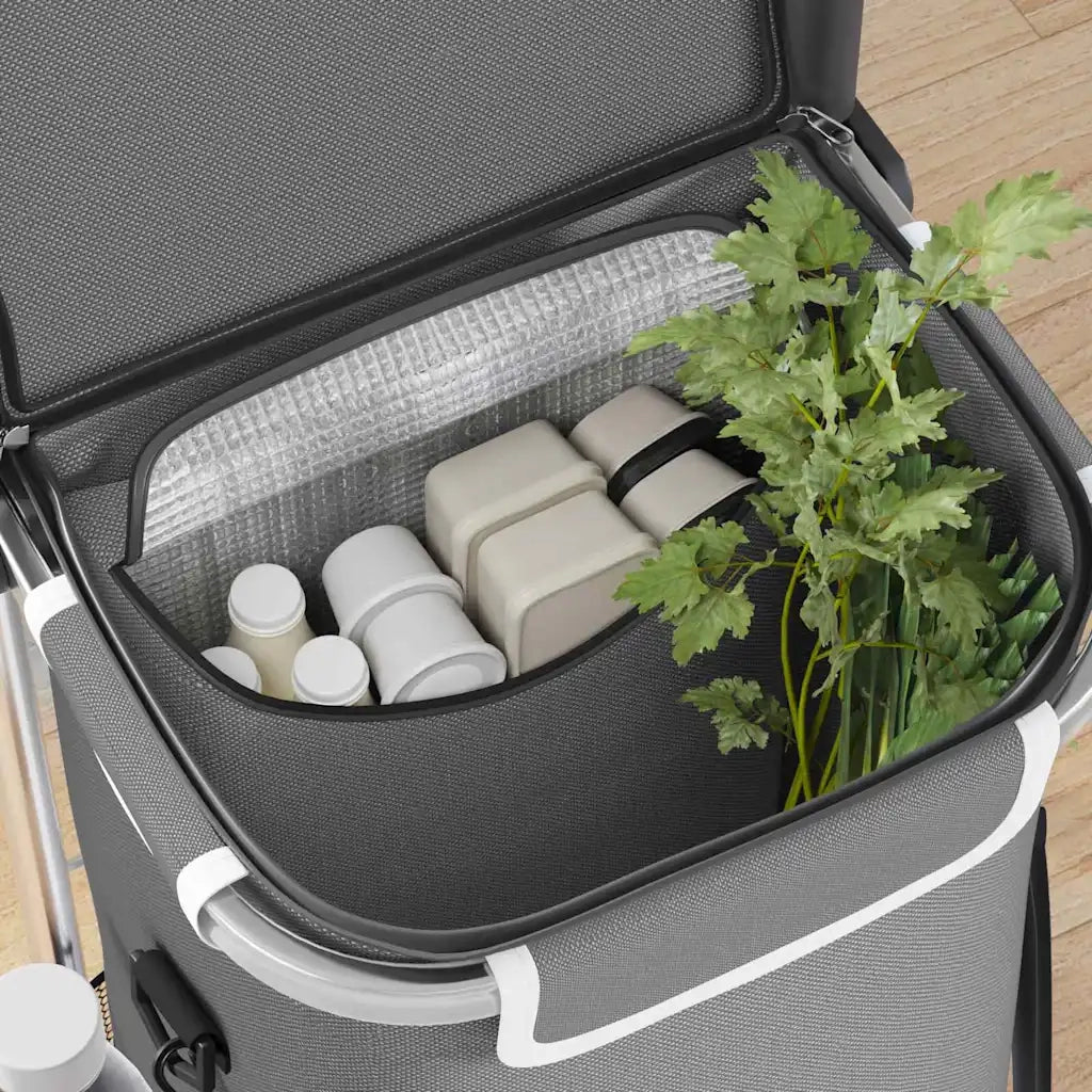 Carrello della spesa Grigio 36,5 x 46,5 x 100,5 cm 42002335
