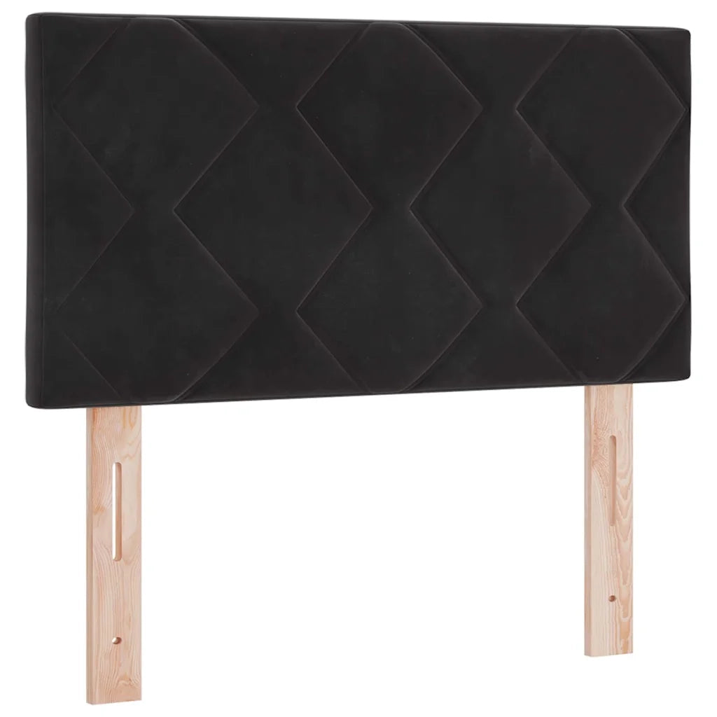 Testiera | Testata LED Nero 80 cm Velluto