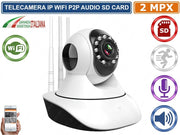 TELECAMERA MOTORIZZATA IP CAM HD 720P WIRELESS WIFI REGISTRA SU MICRO SD AUDIO BIDIREZIONALE