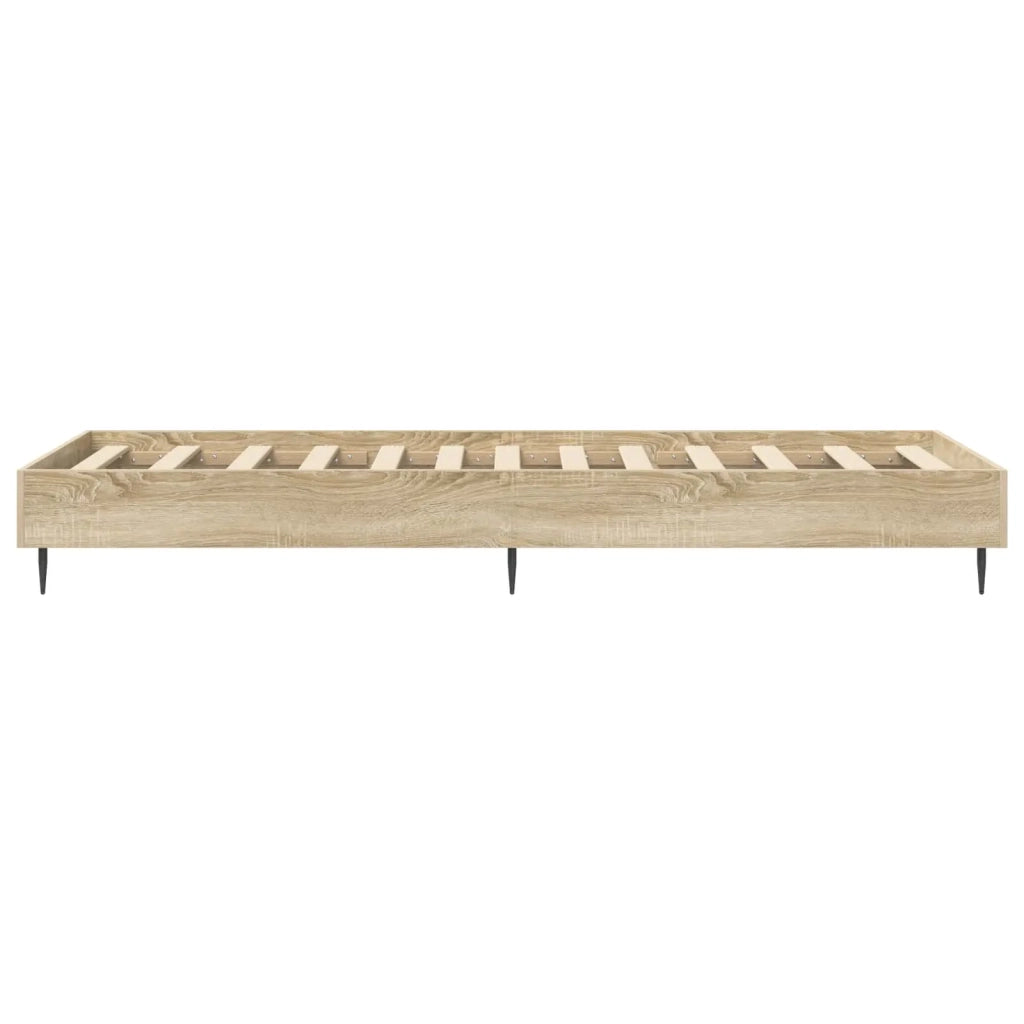 Letto singolo | Letto per adulti | Struttura del letto Rovere Sonoma 80 x 200 cm