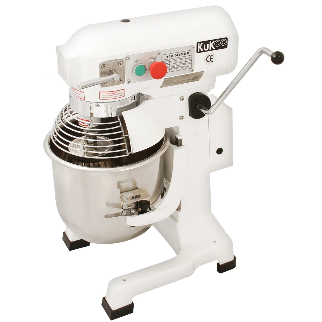 Robot da Cucina Multifunzione 10 Litri con Uncino a Spirale, Frusta e Sbattitore