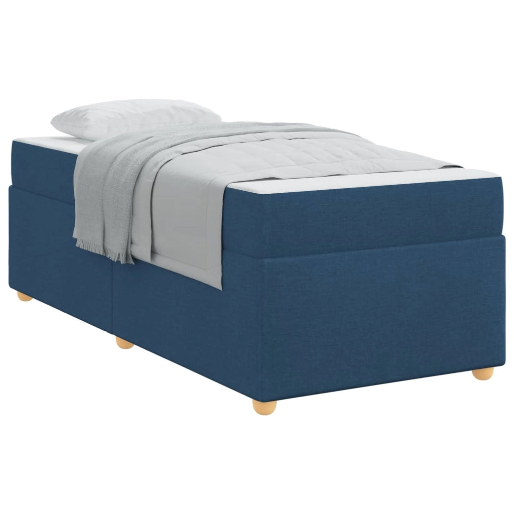 Struttura del letto con materasso Blu 80 x 200 cm Tessuto 3399320