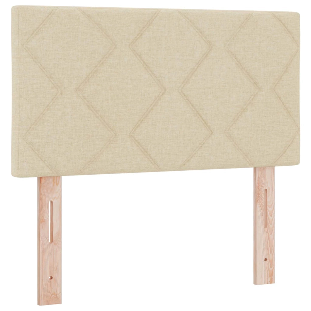 Testiera | Testata LED Crema 80 cm Tessuto