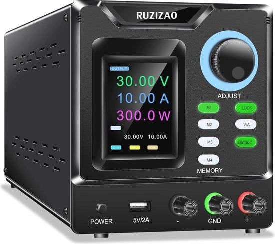 Alimentazione Laboratorio 30 V 10 A - Chiave di Accesso, Encoder e Display a Colori