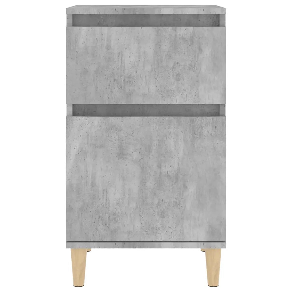 Comodino-Tavolino da notte Grigio Cemento 40x35x70 cm 673949
