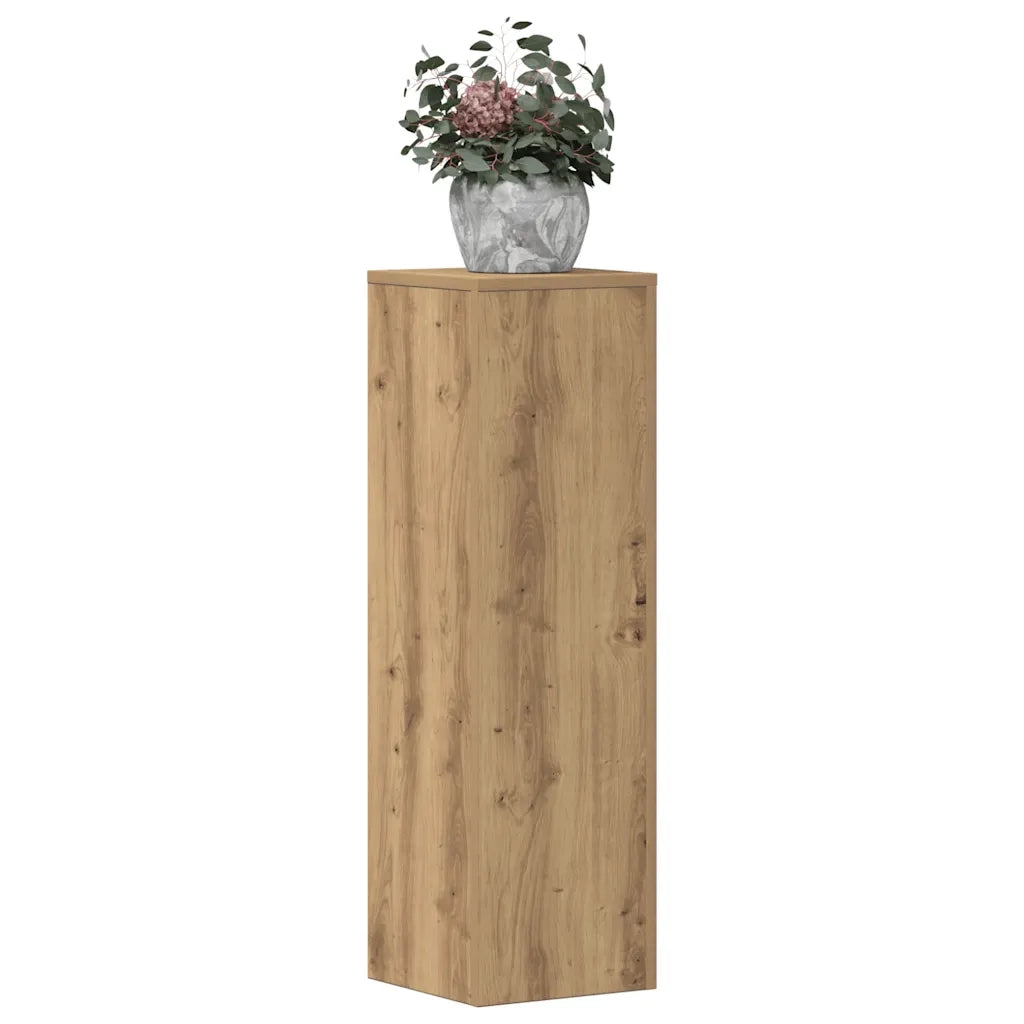 Supporti per piante | Sostegno per piante 2 pz Rovere 25x25x80 cm in Multistrato